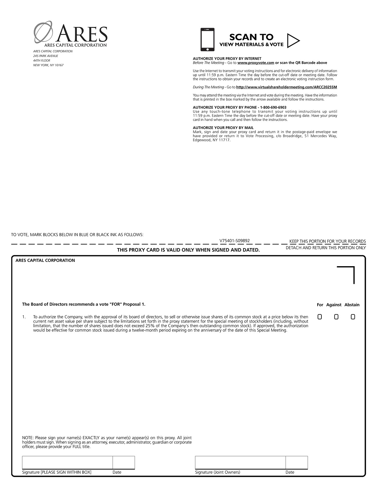 [MISSING IMAGE: px_25aresproxy1pg01-bw.jpg]