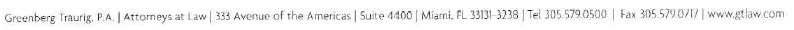 (GREENBERG LETTER FOOTER)