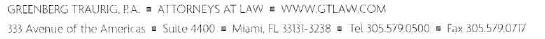 (GREENBERG LETTER FOOTER)