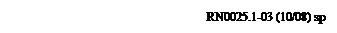 Text Box: RN0025.1-03 (10|08) sp
