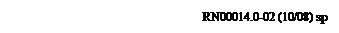 Text Box: RN00014.0-02 (10|08) sp