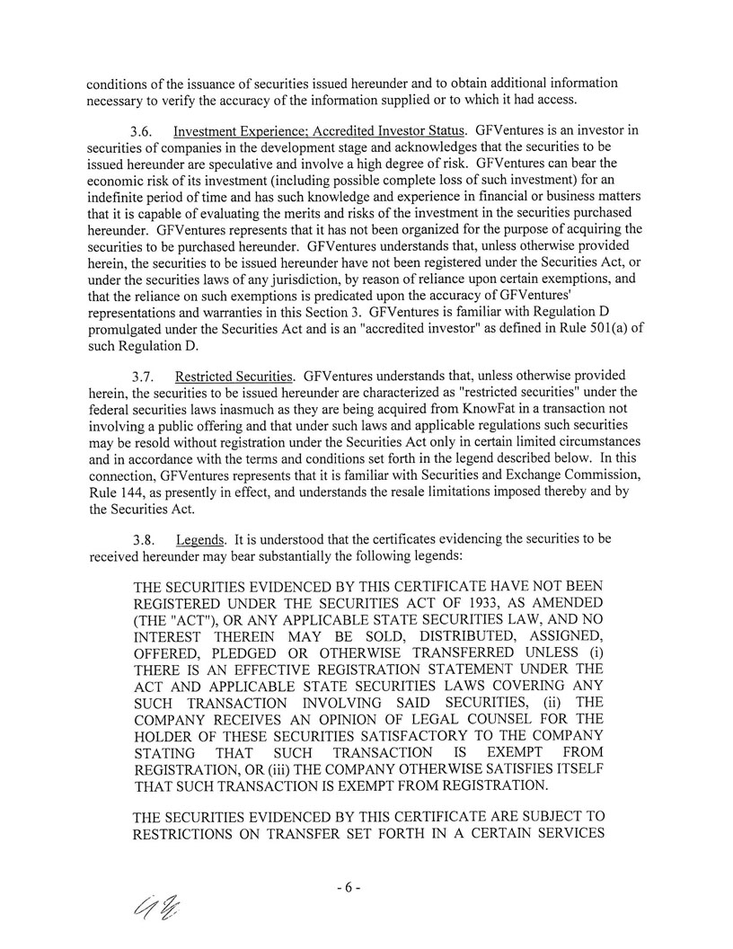 Ex 10.24 GFV Services Agreement