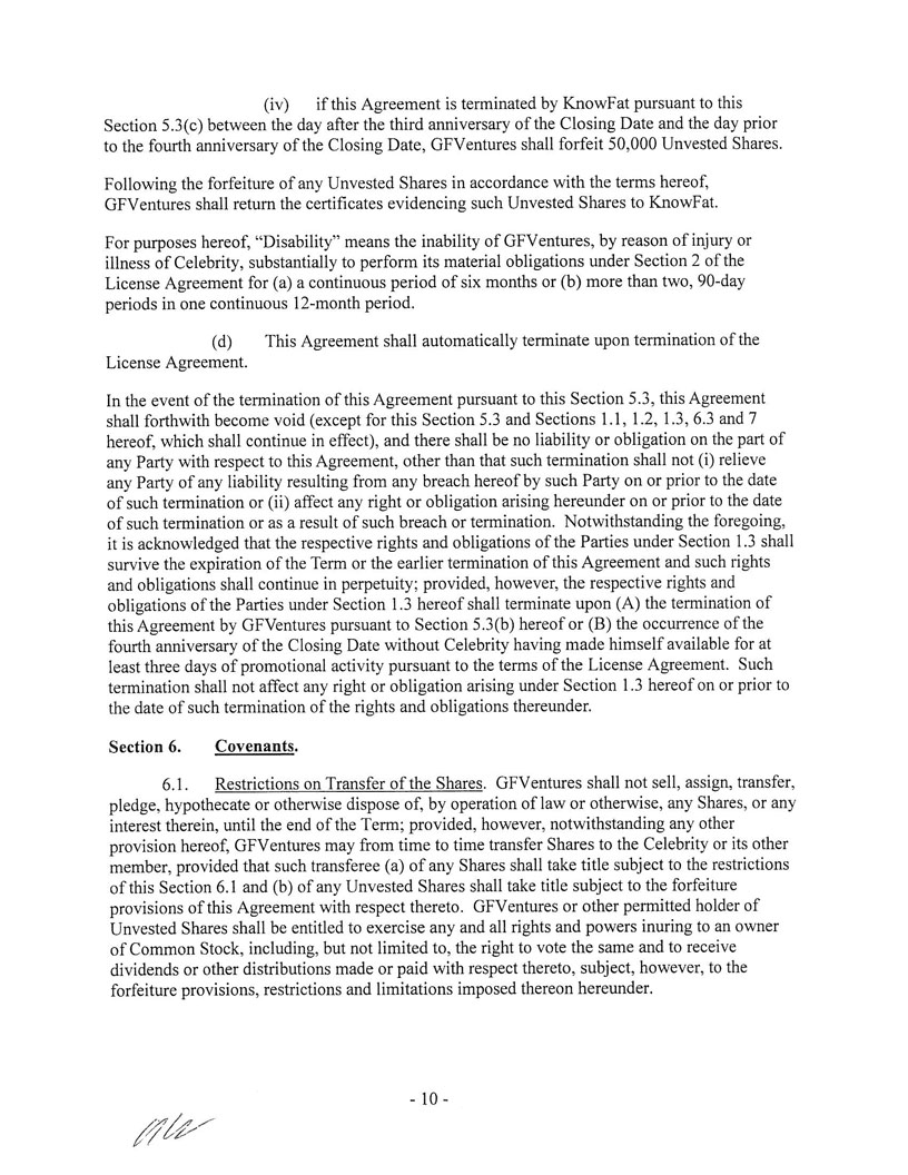 Ex 10.24 GFV Services Agreement