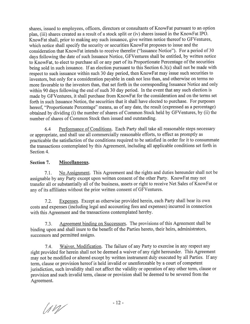 Ex 10.24 GFV Services Agreement