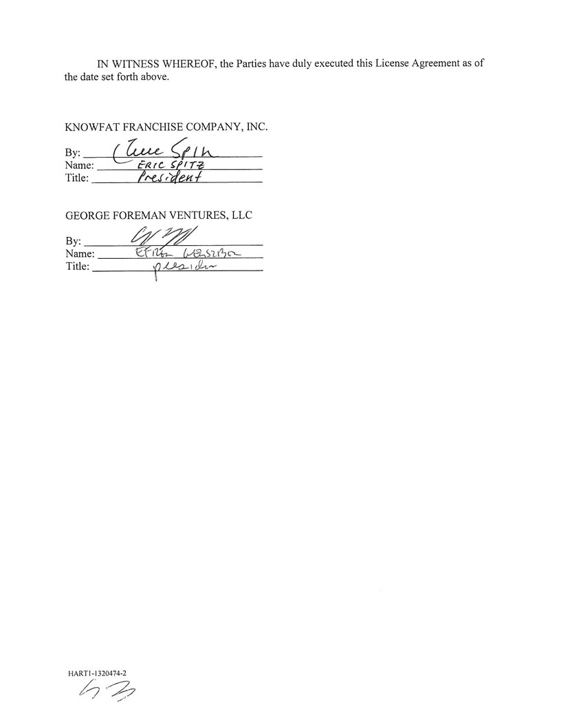 Ex 10.25 GFV Promotion License Agreement
