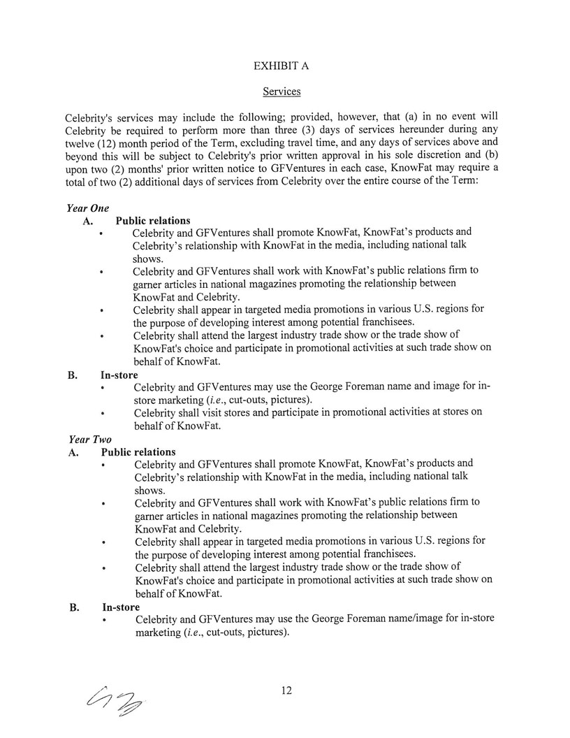 Ex 10.25 GFV Promotion License Agreement