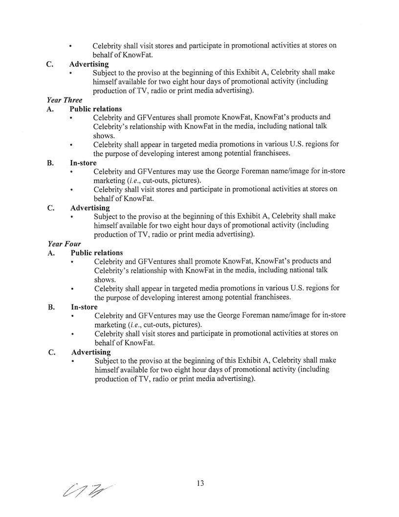 Ex 10.25 GFV Promotion License Agreement