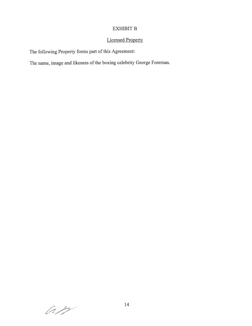 Ex 10.25 GFV Promotion License Agreement